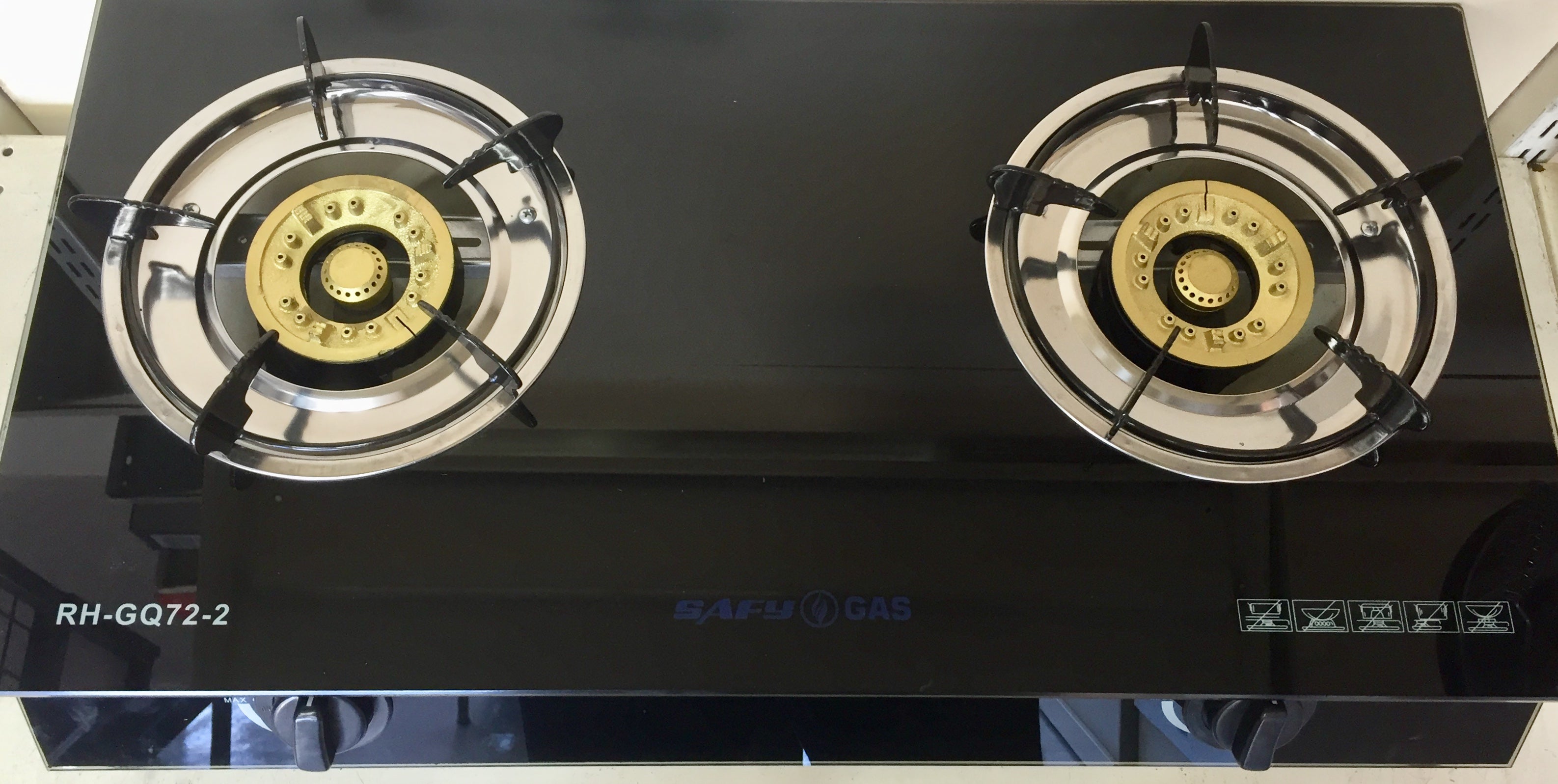 Gas Stove - 2-plate Glass Top Safy